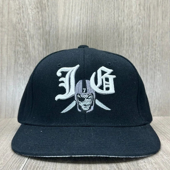 New West Concepts Cap Hat OS Las Vegas Raiders NFL Football Adjustable Black - Picture 1 of 8